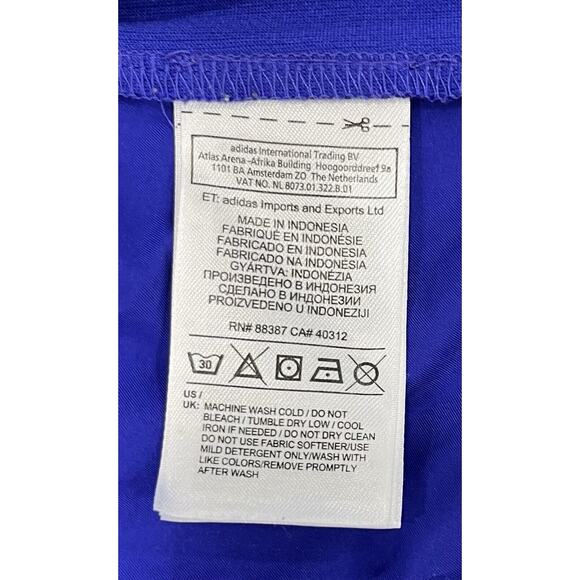 Adidas Running Jacket Pockets Thumb Holes Women’s Blue 2XL Light Weight I5 - Picture 5 of 13